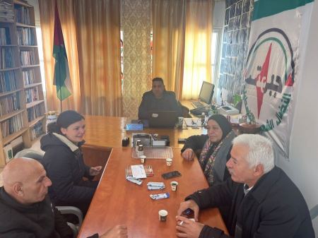 اتحاد نضال العمال الفلسطيني يلتقي وفداً نقابيا فرنسياً